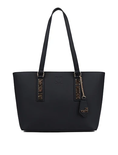 Женская сумка тоут кожаная черная - фото 1 - Miraton