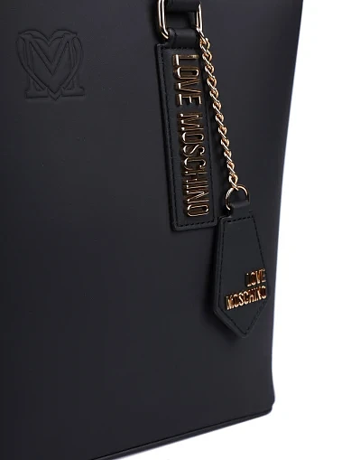 Женская сумка тоут кожаная черная - фото 4 - Miraton