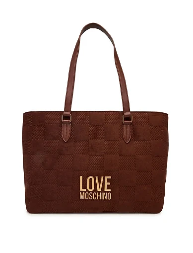 Жіноча сумка шоппер з екошкіри коричнева(JC4123PP0NKB120A) - фото 1 - Miraton