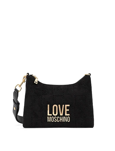 Женская сумка через плечо из экокожи черная - фото 1 - Miraton