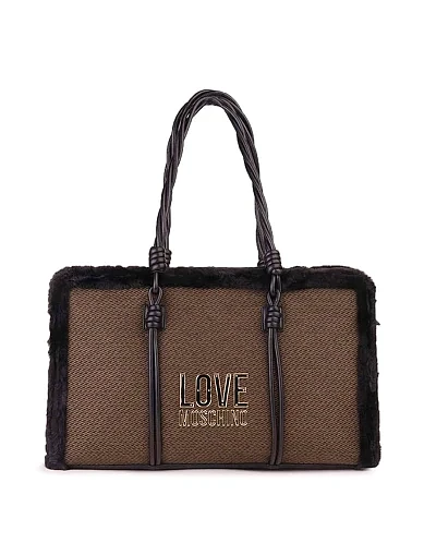 Женская сумка из экокожи коричневая - фото 1 - Miraton