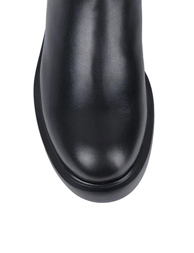 Женские ботинки Love Moschino кожаные черные - фото 5 - Miraton