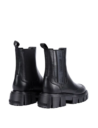 Жіночі черевики Love Moschino шкіряні чорні(JA24075G1NIA0000) - фото 4 - Miraton