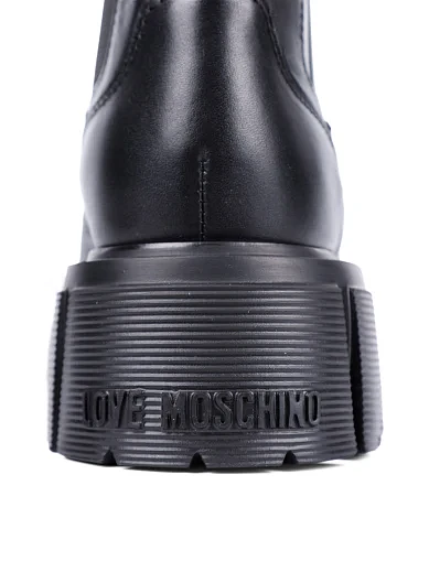 Жіночі черевики Love Moschino шкіряні чорні(JA24075G1NIA0000) - фото 5 - Miraton