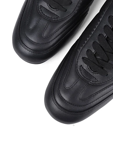 Женские кеды Love Moschino кожаные черные - фото 5 - Miraton