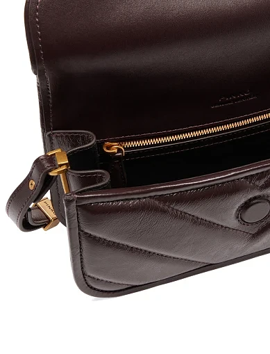 Жіноча сумка крос-боді шкіряна бордова(105083 A2W2/LA7Q) - фото 5 - Miraton