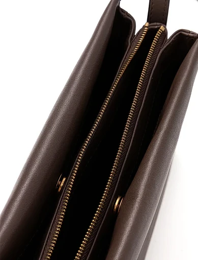 Жіноча сумка через плече шкіряна бордова(105161 A0QO/LA7Q) - фото 4 - Miraton