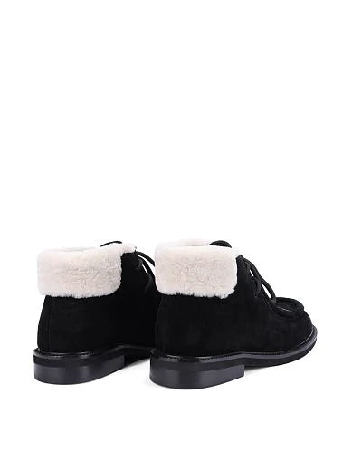 Жіночі черевики MIRATON велюрові чорні(S2055-1) - фото 4 - Miraton