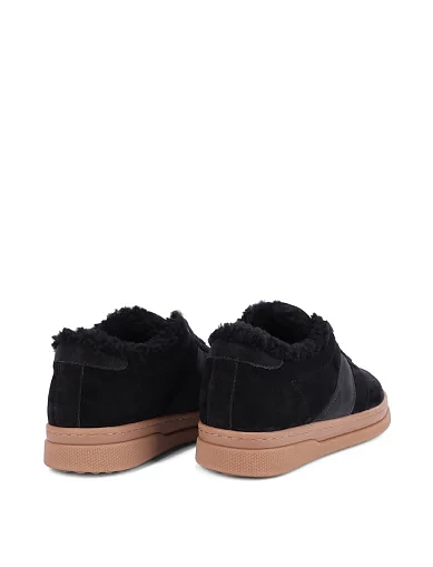 Женские кеды велюровые черные - фото 4 - Miraton