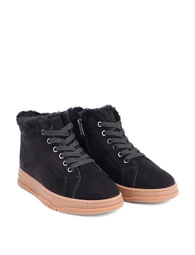 Женские ботинки Attizzare велюровые черные - фото 3 - Miraton