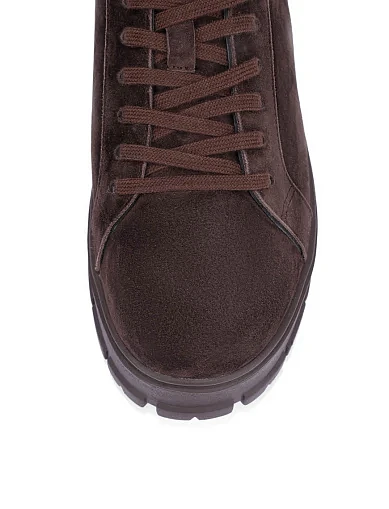 Жіночі черевики велюрові коричневі(202-PF2203-11) - фото 5 - Miraton