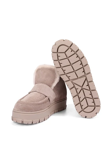 Жіночі черевики велюрові бежеві(202-PF2203-12) - фото 2 - Miraton