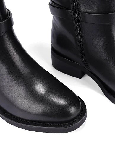 Женские сапоги Attizzare кожаные черные - фото 3 - Miraton