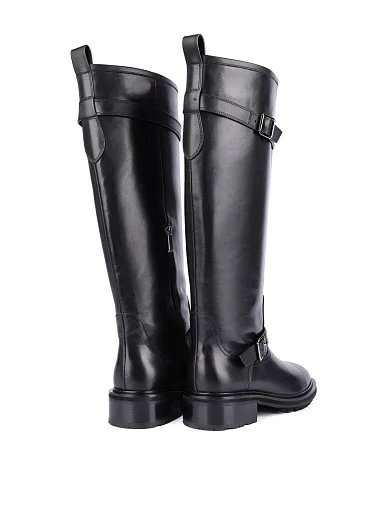 Женские сапоги Attizzare кожаные черные - фото 4 - Miraton