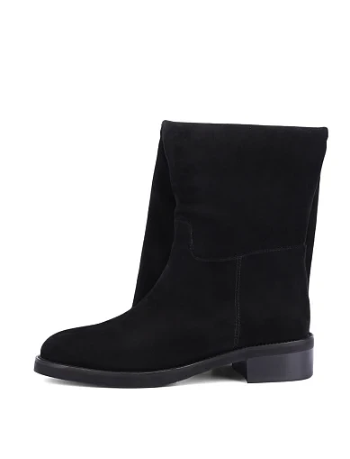 Женские ботфорты Attizzare велюровые черные - фото 5 - Miraton