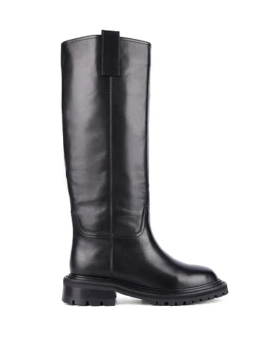 Женские сапоги Attizzare кожаные черные - фото 1 - Miraton