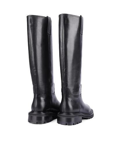 Женские сапоги Attizzare кожаные черные - фото 4 - Miraton