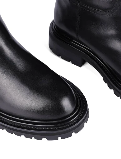 Женские сапоги Attizzare кожаные черные - фото 5 - Miraton