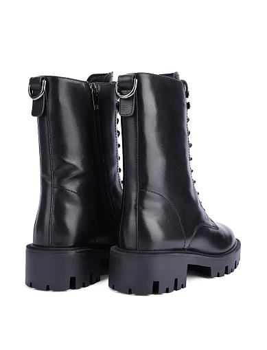 Женские ботинки MIRATON кожаные черные - фото 4 - Miraton