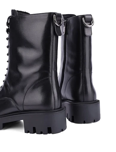 Женские ботинки MIRATON кожаные черные - фото 5 - Miraton