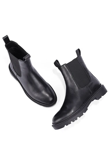 Женские ботинки челси Attizzare кожаные черные - фото 2 - Miraton