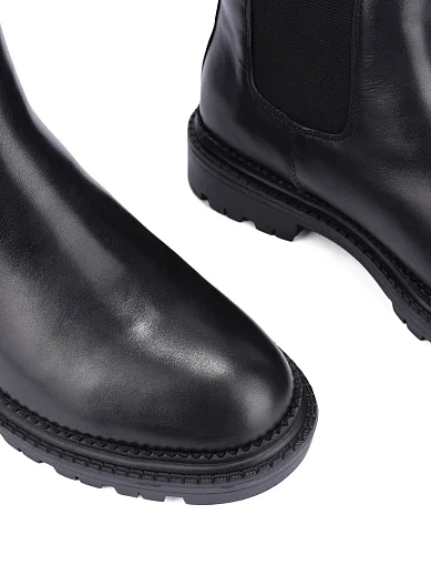 Женские ботинки челси Attizzare кожаные черные - фото 5 - Miraton