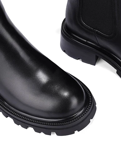 Женские ботинки челси Attizzare кожаные черные - фото 6 - Miraton