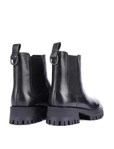 Женские ботинки челси MIRATON кожаные черные - фото 4 - Miraton