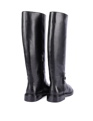 Женские сапоги Attizzare кожаные черные - фото 4 - Miraton