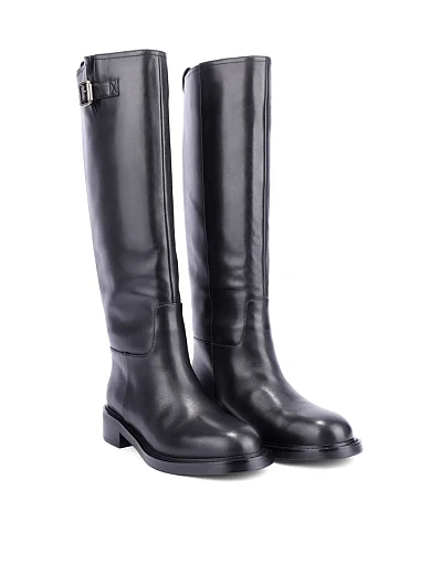 Женские сапоги Attizzare кожаные черные - фото 3 - Miraton