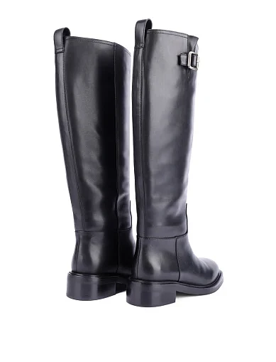 Женские сапоги Attizzare кожаные черные - фото 4 - Miraton