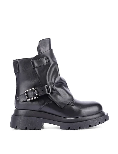 Женские ботинки MIRATON кожаные черные - фото 2 - Miraton