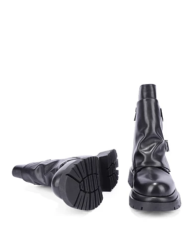 Женские ботинки MIRATON кожаные черные - фото 3 - Miraton