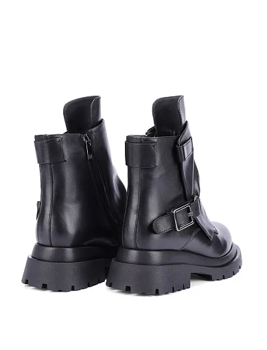 Женские ботинки MIRATON кожаные черные - фото 5 - Miraton