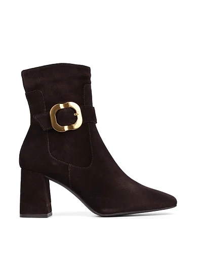 Женские ботинки Angel Alarcon замшевые коричневые - фото 1 - Miraton