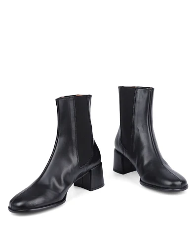 Женские ботинки Angel Alarcon кожаные черные - фото 2 - Miraton