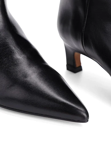 Женские сапоги Angel Alarcon кожаные черные - фото 5 - Miraton