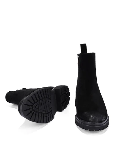 Женские ботинки Attizzare велюровые черные - фото 2 - Miraton