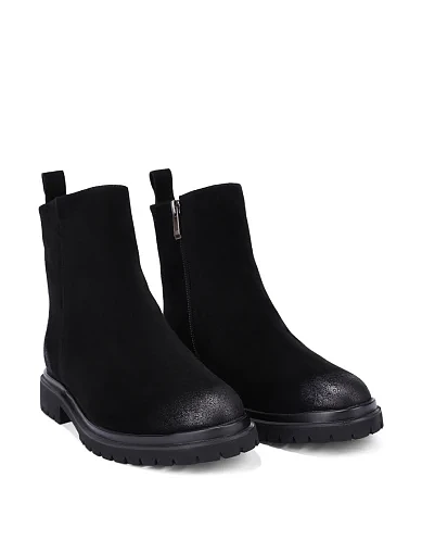 Женские ботинки Attizzare велюровые черные - фото 3 - Miraton