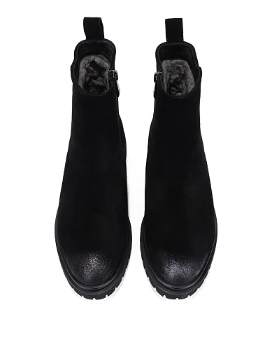 Женские ботинки Attizzare велюровые черные - фото 5 - Miraton