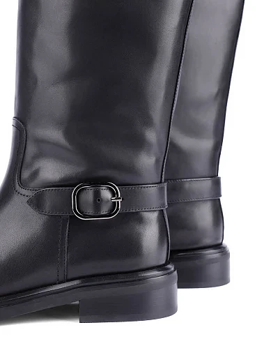 Женские сапоги Attizzare кожаные черные - фото 2 - Miraton