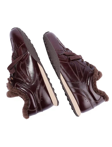 Жіночі кросівки MIRATON шкіряні бордові(S2608B-2-1M) - фото 6 - Miraton