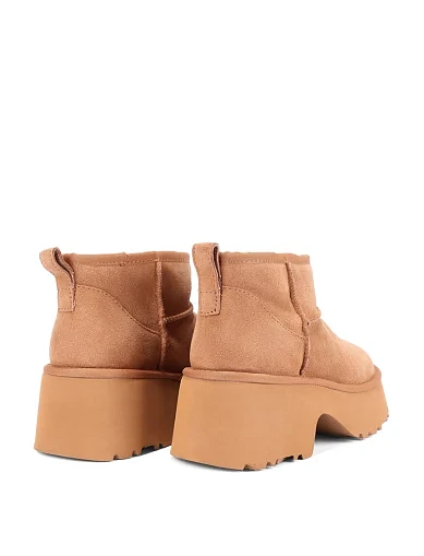 Женские угги MIRATON велюровые бежевые - фото 5 - Miraton