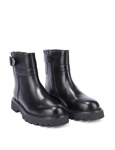 Женские ботинки MIRATON кожаные черные - фото 4 - Miraton