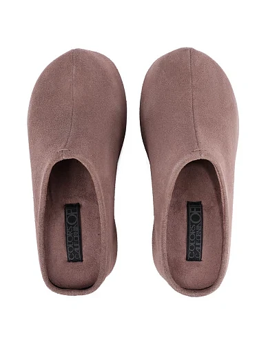 Женские сабо замшевые серые - фото 2 - Miraton