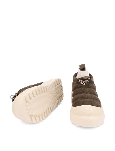 Жіночі черевики замшеві зелені(HC.HOODY12) - фото 5 - Miraton