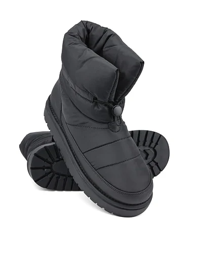 Женские ботинки MIRATON тканевые черные - фото 6 - Miraton