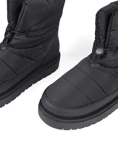 Женские ботинки MIRATON тканевые черные - фото 7 - Miraton