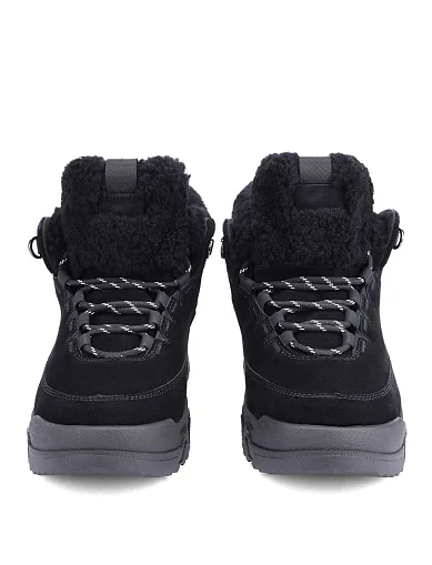 Женские ботинки велюровые черные - фото 5 - Miraton