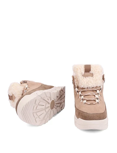 Жіночі черевики велюрові бежеві(1158210) - фото 6 - Miraton